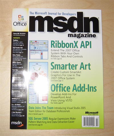 MSDN Magazine Cover