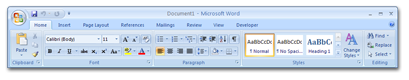 Microsoft Office Word 2007 Ribbon